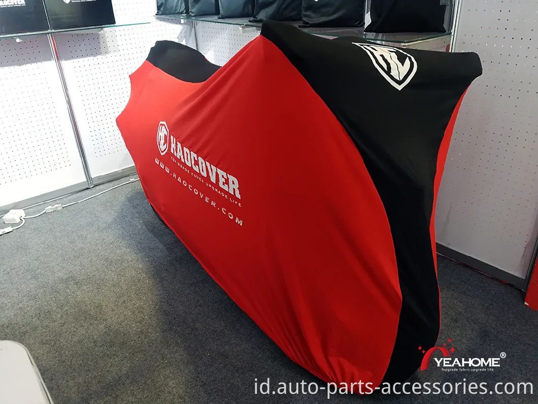 Super Soft Red Black Indoor Motorcycle Cover Cover Motorbike Bahan Debu